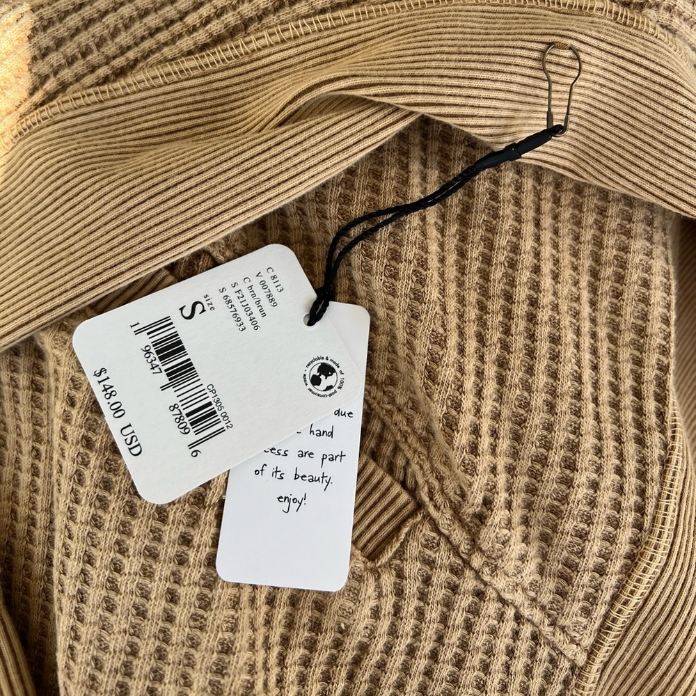 NWT Free People FP One Ash Hoodie Sz Sm - Picture 7 of 9